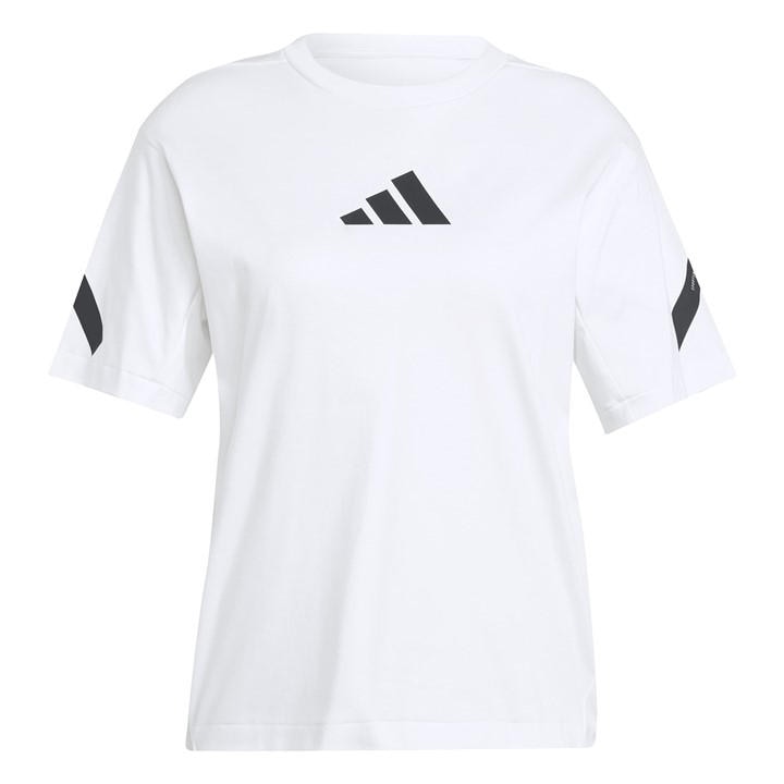 Adidas Women's White W Z.n.e. Tee T-Shirt in Size 2XS, Sports Direct