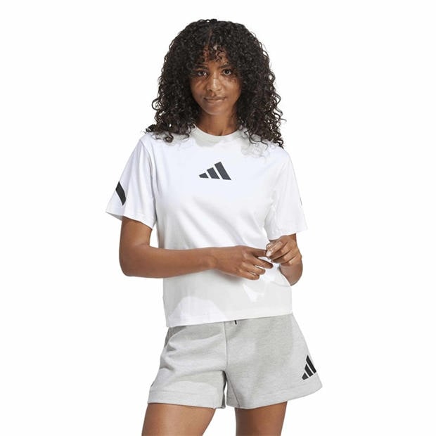 White - adidas - adidas W Z.N.E. Tee T-Shirt Womens