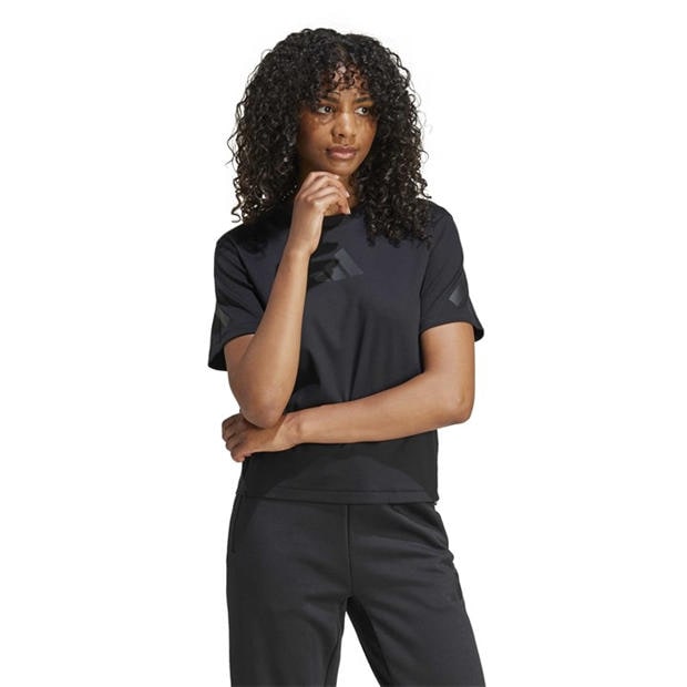 Black - adidas - adidas W Z.N.E. Tee T-Shirt Womens