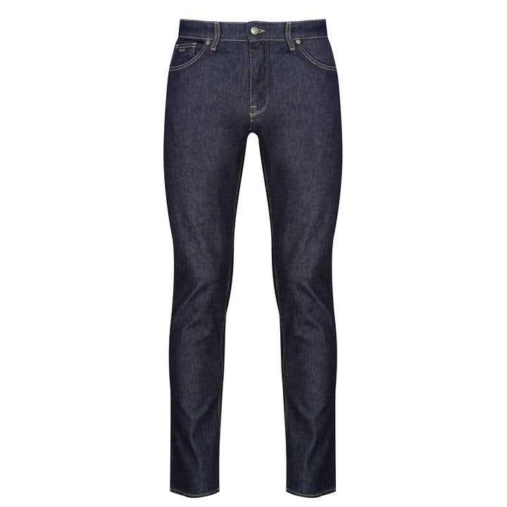 Boss Men' Blue Maine3 Regular Fit Jeans in Size S, Sports Direct