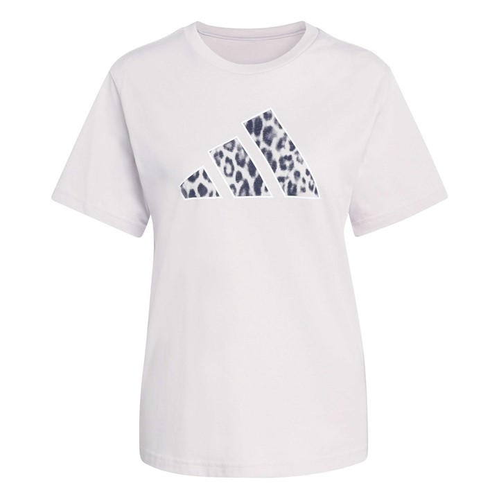 Adidas Women's Purple Animal T-Shirt in Size XS, Sports Direct