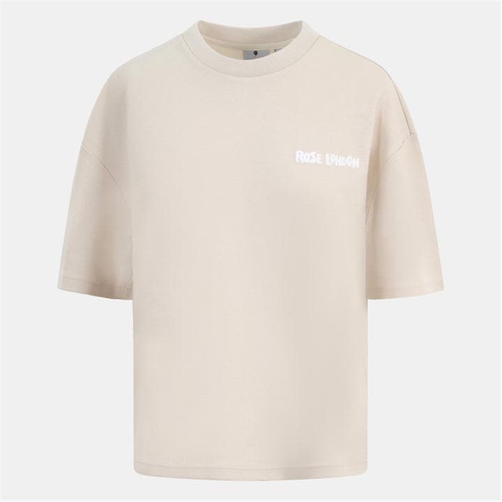 Rose London Women's Cream Authentic T-Shirt in Size 12, Sports Direct