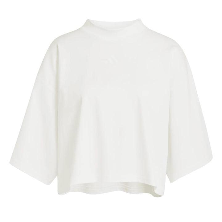 Adidas Women' White Oversized Fit T-Shirt in Size S, Sports Direct