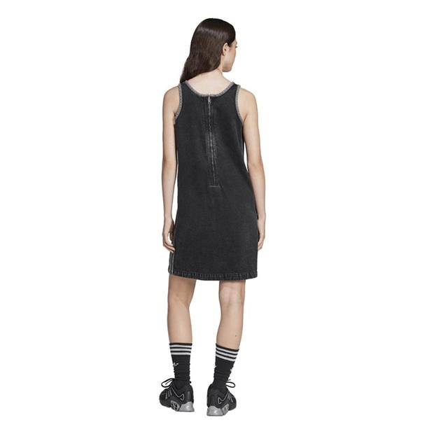True Black De - adidas - Women's Denim Mini Dress