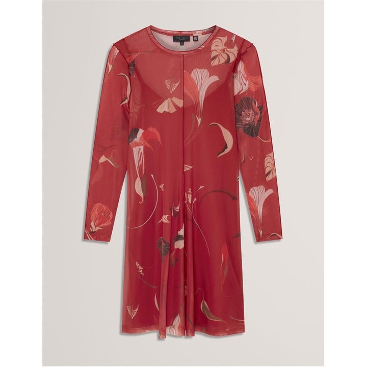 Ted Baker Women's Red Print Mini Dress