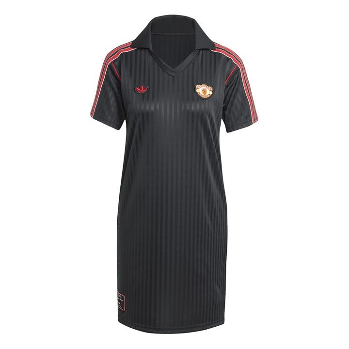 Mufc  Women's   Icon T-Shirt Dress, Football by adidas in Size XL, Sports Direct