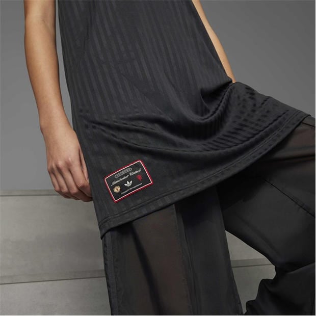 Black - adidas - Women's MUFC Icon T-Shirt Dress