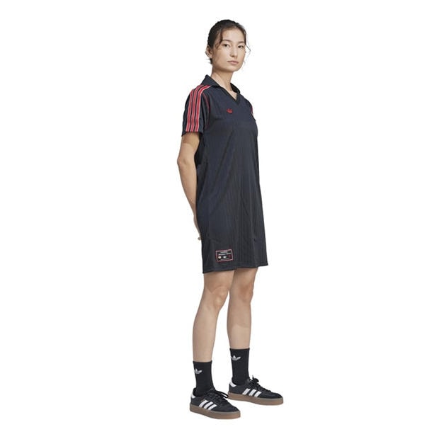 Black - adidas - Women's MUFC Icon T-Shirt Dress