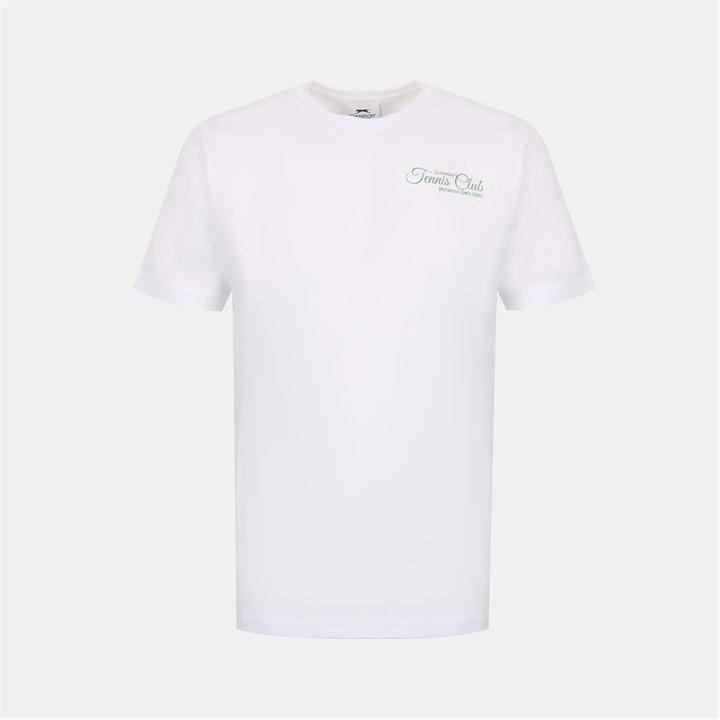 Slazenger Women's White Slaz Tennis Club Regular Fit T-Shirt in Size 14, Sports Direct
