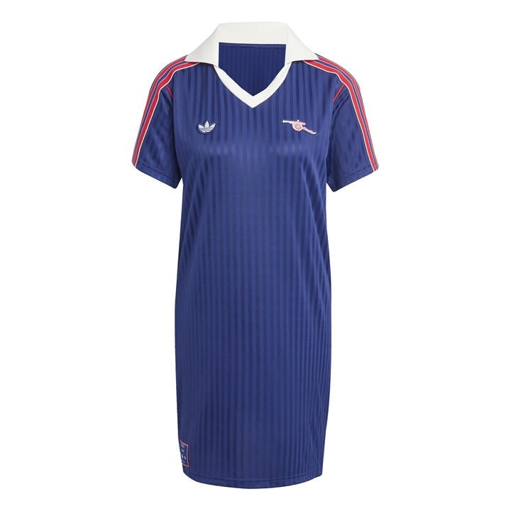 Adidas Women's Blue Afc Icon T-Shirt Dress in Size 2XL, Sports Direct