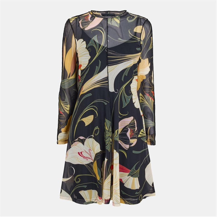 Ted Baker Women's Black Plain Mini Dress in Size 6, Sports Direct