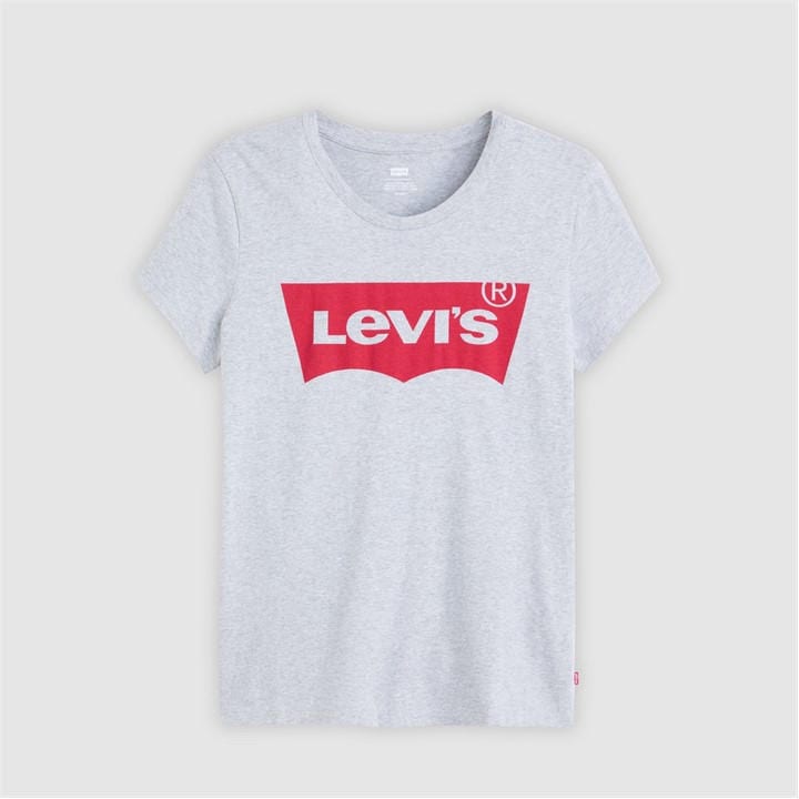 Levis Women's Grey The Perfect Tee Core Batwing T in Size 8, Sports Direct