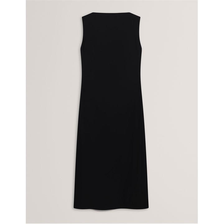 Ted Baker Women's Black Pleat Midi Tea Dress in Size 10, Sports Direct