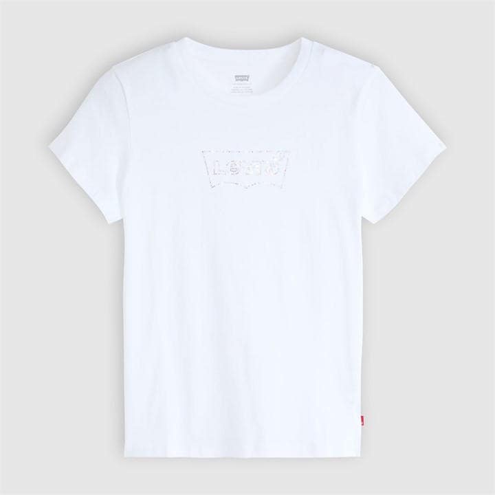 Levis Women's White The Perfect T in Size 8, Sports Direct