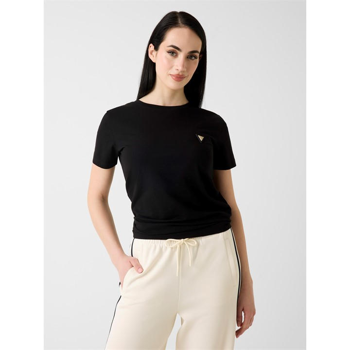 Guess Women's Black Colette T-Shirt in Size 12, Sports Direct