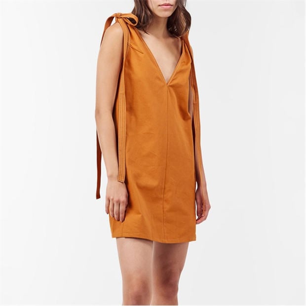 Оранжево - AmyLynn - Women's Cotton Mini Dress