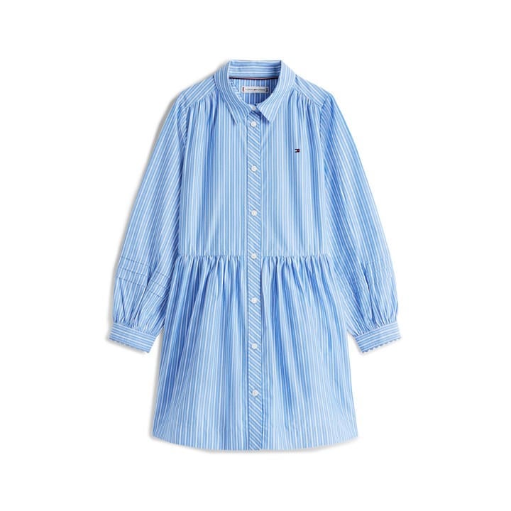 Tommy Hilfiger Girls Blue Kids' Ithica Shirt Dress in Size S, Sports Direct