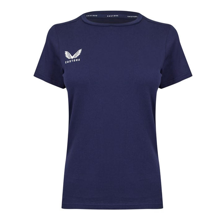 Castore Women's Blue T-Shirt in Size 14, Sports Direct