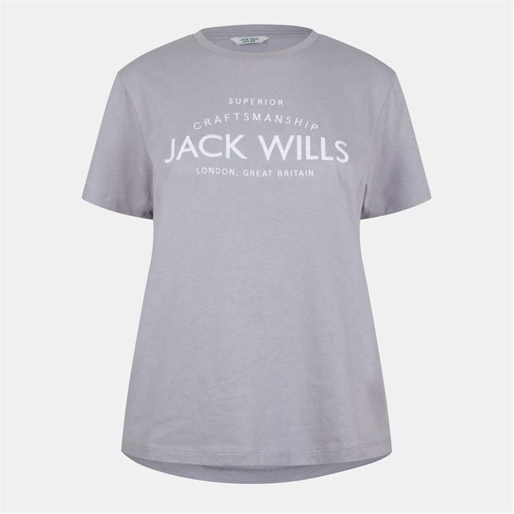 Jack Wills Women's None Forstal Boyfriend T-Shirt in Size 10, Sports Direct