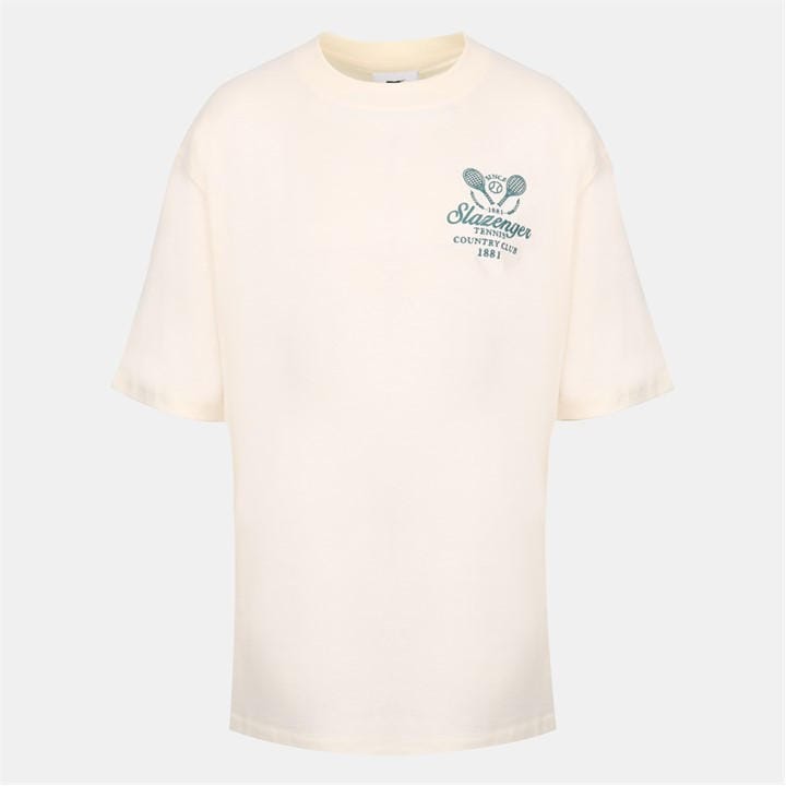Slazenger Women's White Slaz Tennis Oversized T-Shirt in Size 14, Sports Direct