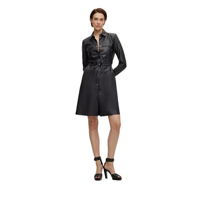 Boss Women's Black Daledy1 Long Maxi Dress in Size 16, Sports Direct