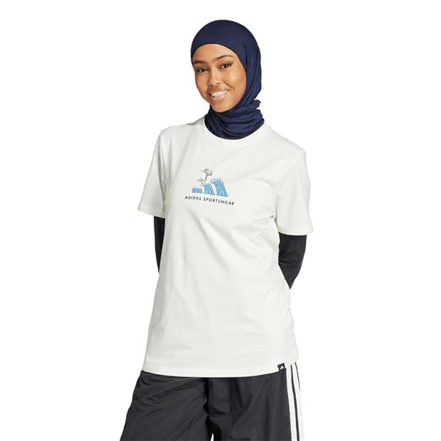 Off White - adidas - Women's Doodle Surf T-Shirt