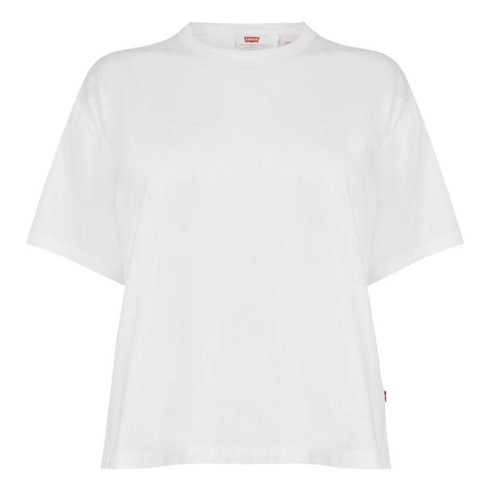 Levis Women's White Vintage Short Sleeve Bright T-Shirt in Size 12, Sports Direct