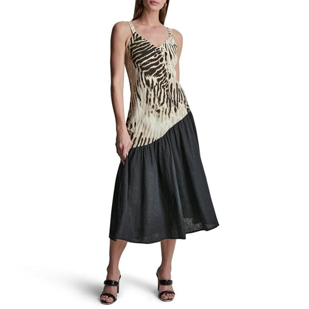 Sandbed/Black - DKNY - Women's Long Maxi Dress
