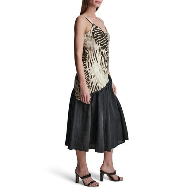 Sandbed/Black - DKNY - Women's Long Maxi Dress