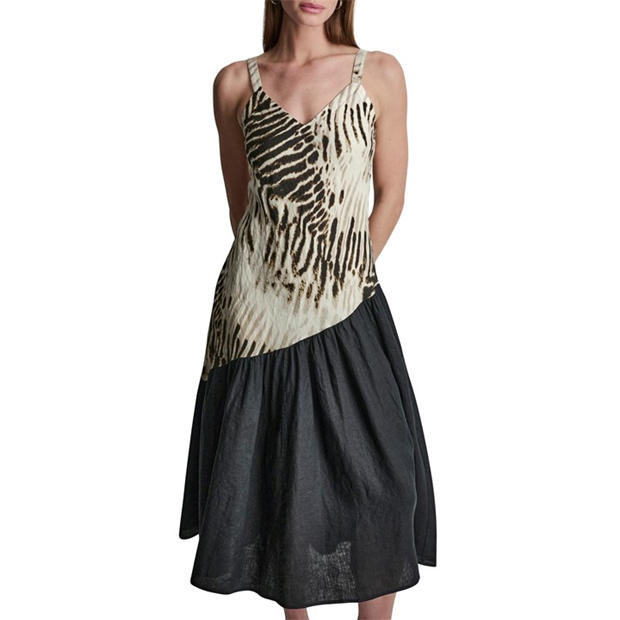 Sandbed/Black - DKNY - Women's Long Maxi Dress