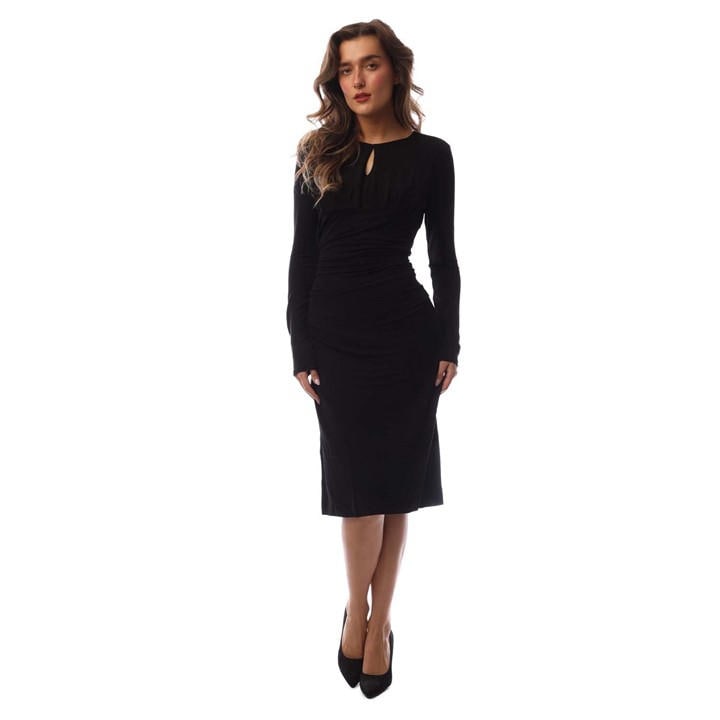 Boss Women's Black Edeni Long Maxi Dress in Size 16, Sports Direct