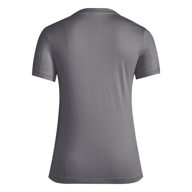 GreyHeather/Wht - adidas - Essentials Slim Logo Womens T Shirt