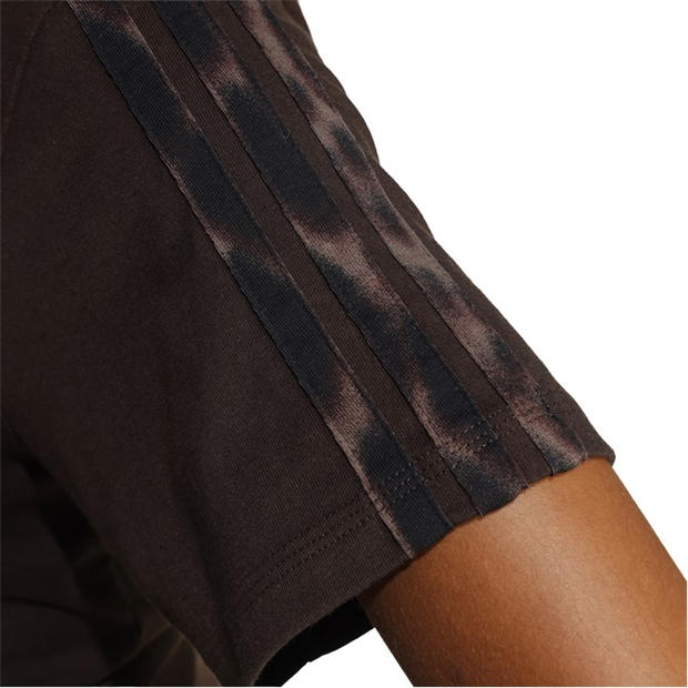 Brown/Leopard - adidas - Essentials 3 Stripe T-Shirt Womens
