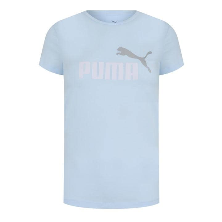 Puma Women's Blue Regular Fit Logo T-Shirt in Size 12, Sports Direct