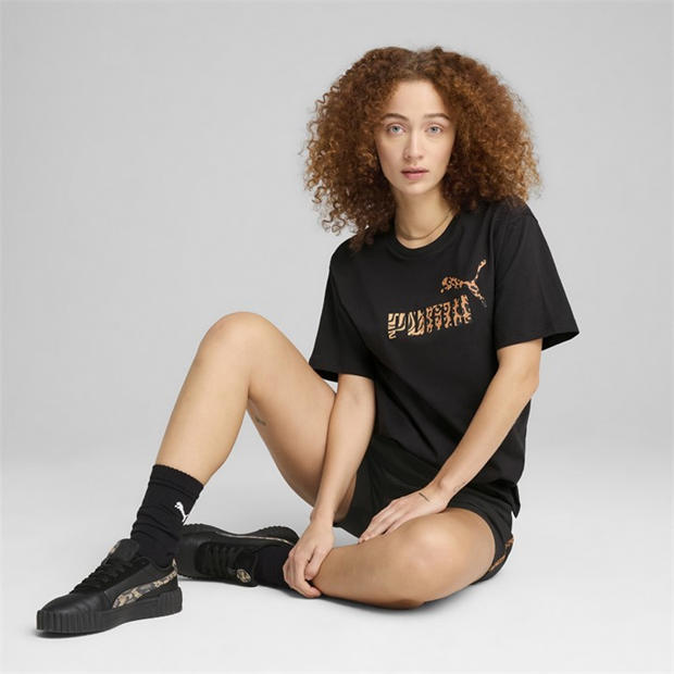 Čierne zviera - Puma - Women's Regular Fit Logo T-Shirt