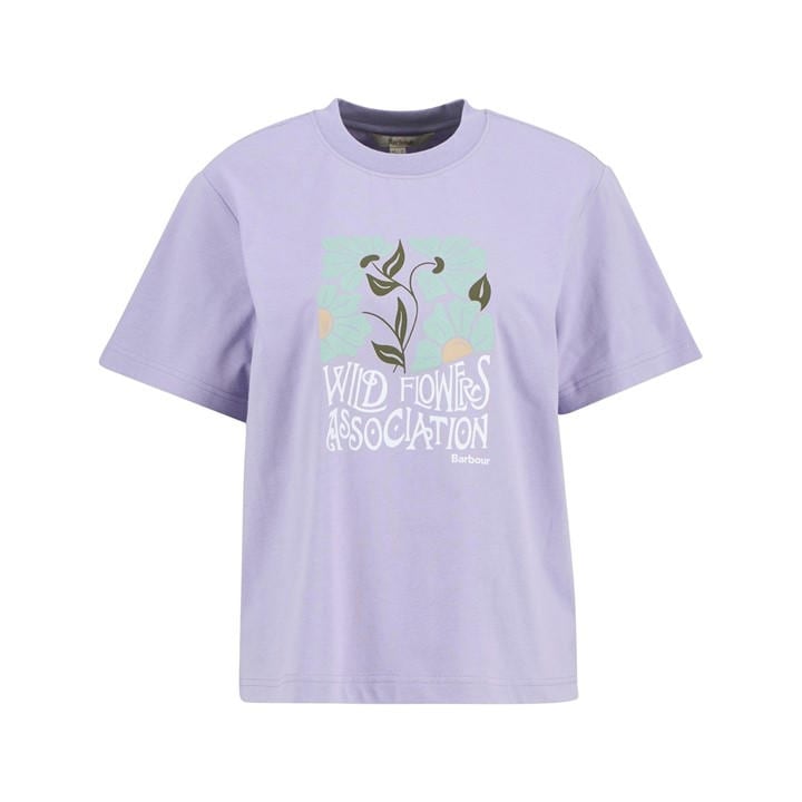 Barbour Women's Purple T-Shirt in Size 10, Sports Direct