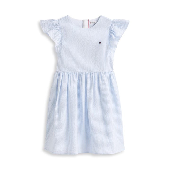 Tommy Hilfiger Girls Blue Kids' Smock Dress in Size 5 - 6 Years, Sports Direct