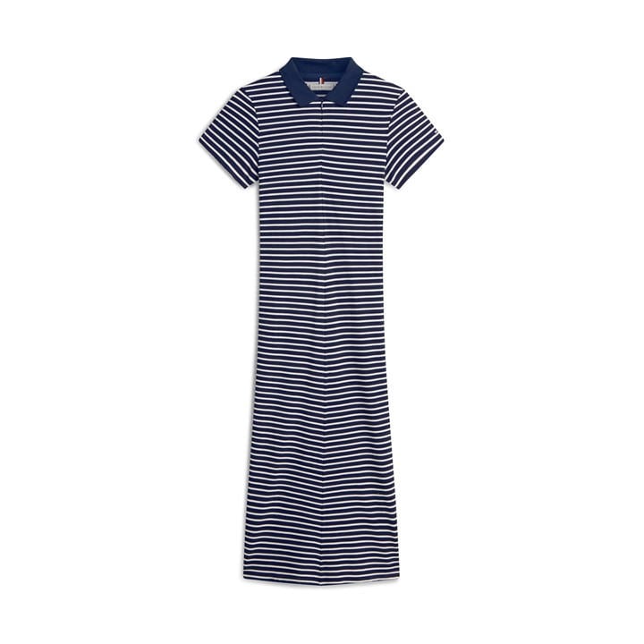 Tommy Hilfiger Women's Blue Polo Dress in Size 8, Sports Direct