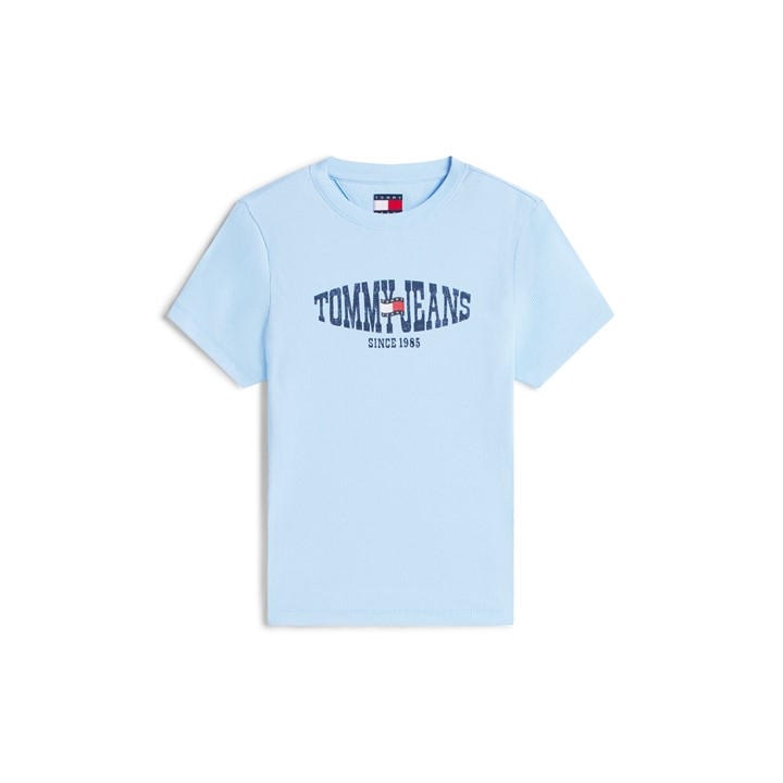 Tommy Jeans Women's Blue T-Shirt in Size 8, Sports Direct