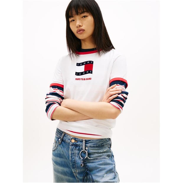 Ecru - Tommy Jeans - Women's T-Shirt