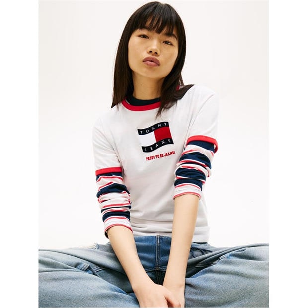 Ecru - Tommy Jeans - Women's T-Shirt