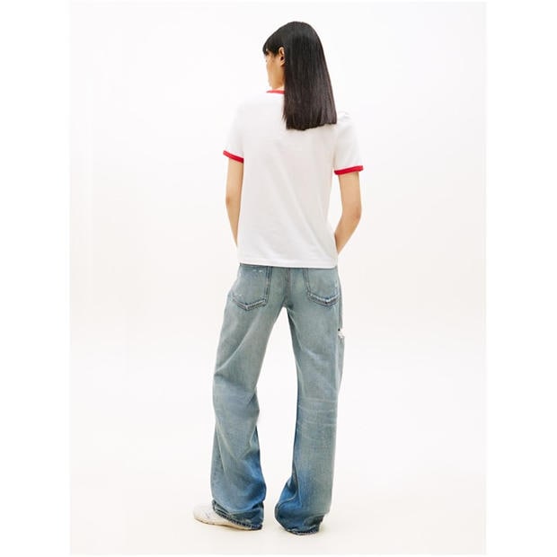 Ecru - Tommy Jeans - Women's T-Shirt
