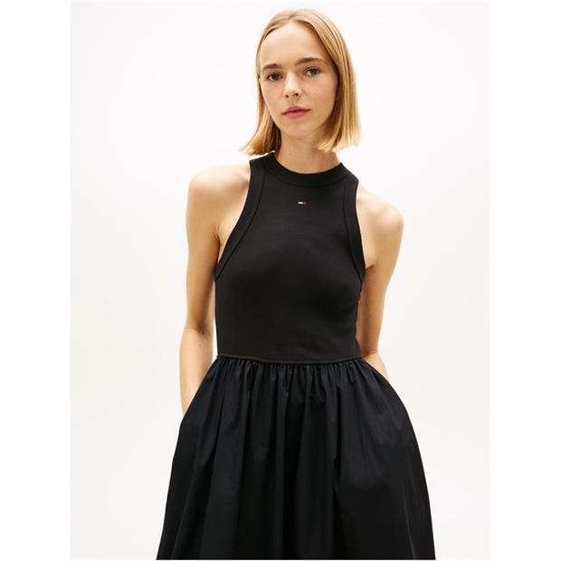 Black - Tommy Jeans - Women's Long Maxi Dress