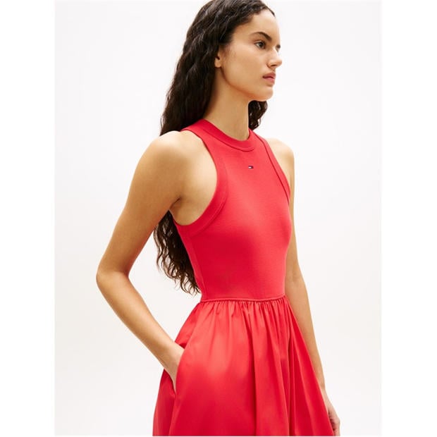 Red Alert - Tommy Jeans - Women's Long Maxi Dress