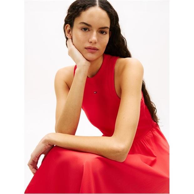 Red Alert - Tommy Jeans - Women's Long Maxi Dress