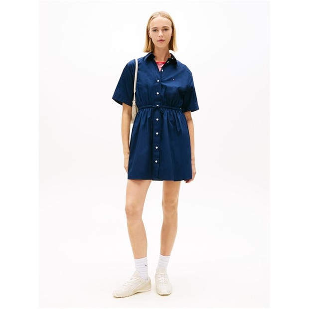 Dark Night Navy - Tommy Jeans - Women's Shirt Dress