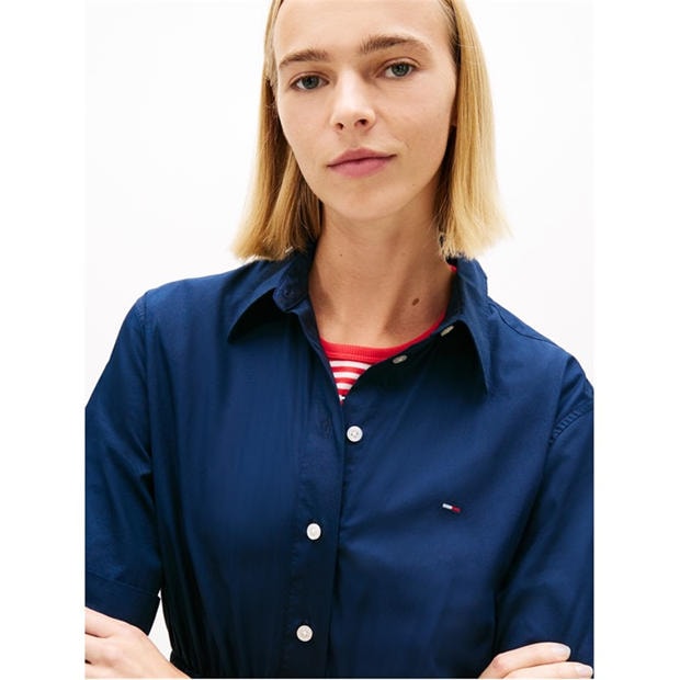 Dark Night Navy - Tommy Jeans - Women's Shirt Dress