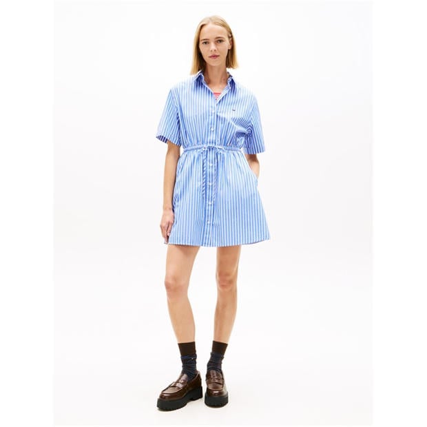 Emp Blue/St - Tommy Jeans - Women's Shirt Dress