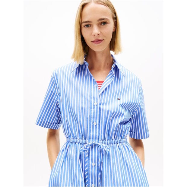 Emp Blue/St - Tommy Jeans - Women's Shirt Dress