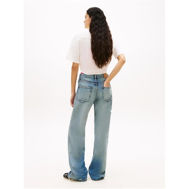 Ecru - Tommy Jeans - Women's Short Sleeve Plain Shirt